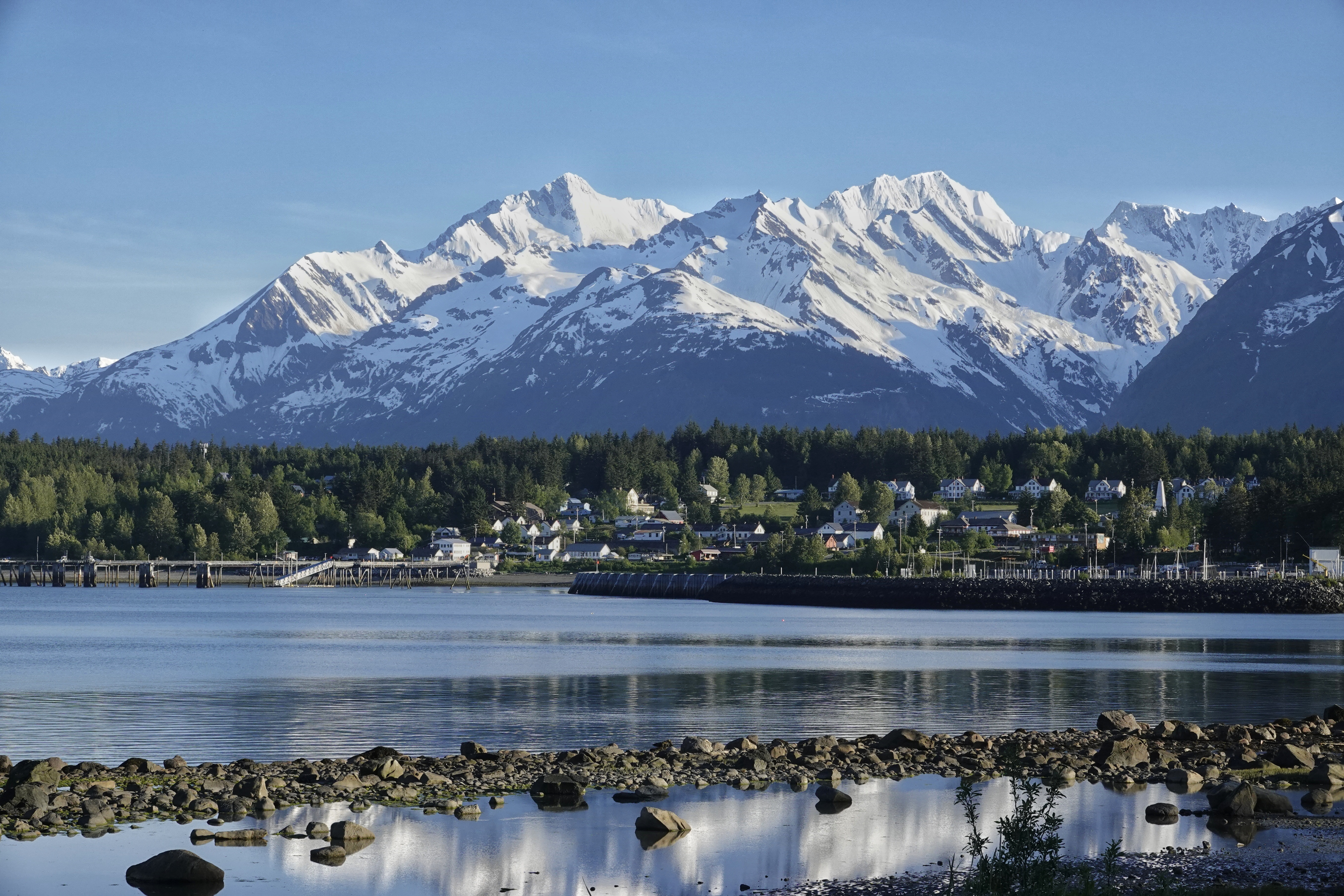 Fjord et montagnes près de Haines
